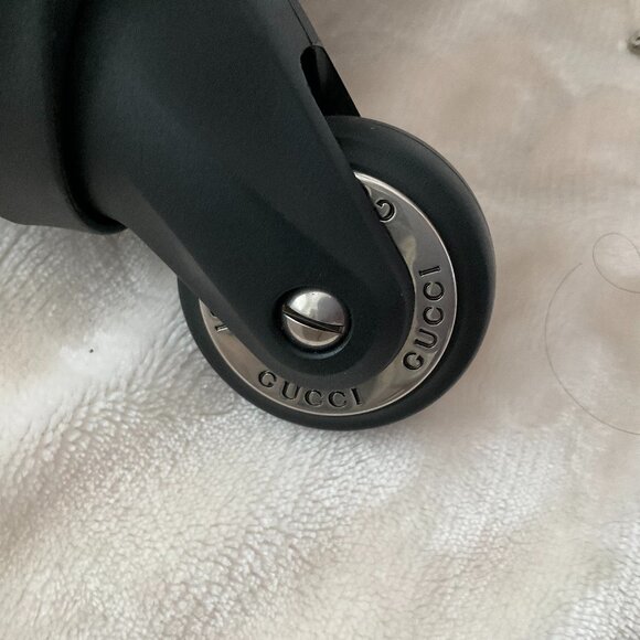 Gucci Black Azalea GG Canvas Supreme Rolling Trolley Luggage - Picture 7 of 12